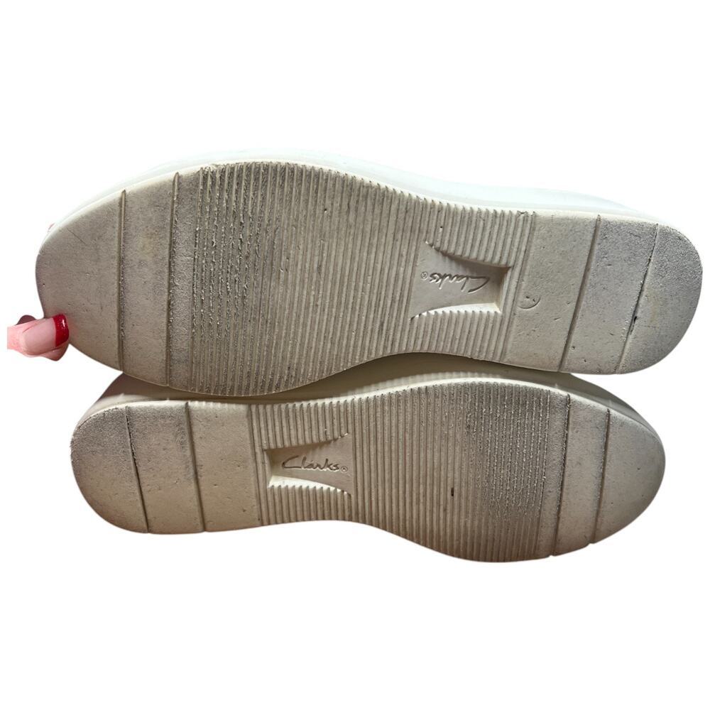 COLLECTION BY CLARKS LAYTON LACE Women's Size 6 Black Leather Sneakers Shoes - Picture 10 of 15